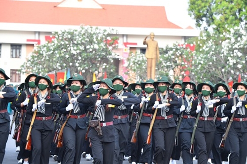 Armed forces in Ho Chi Minh City practice